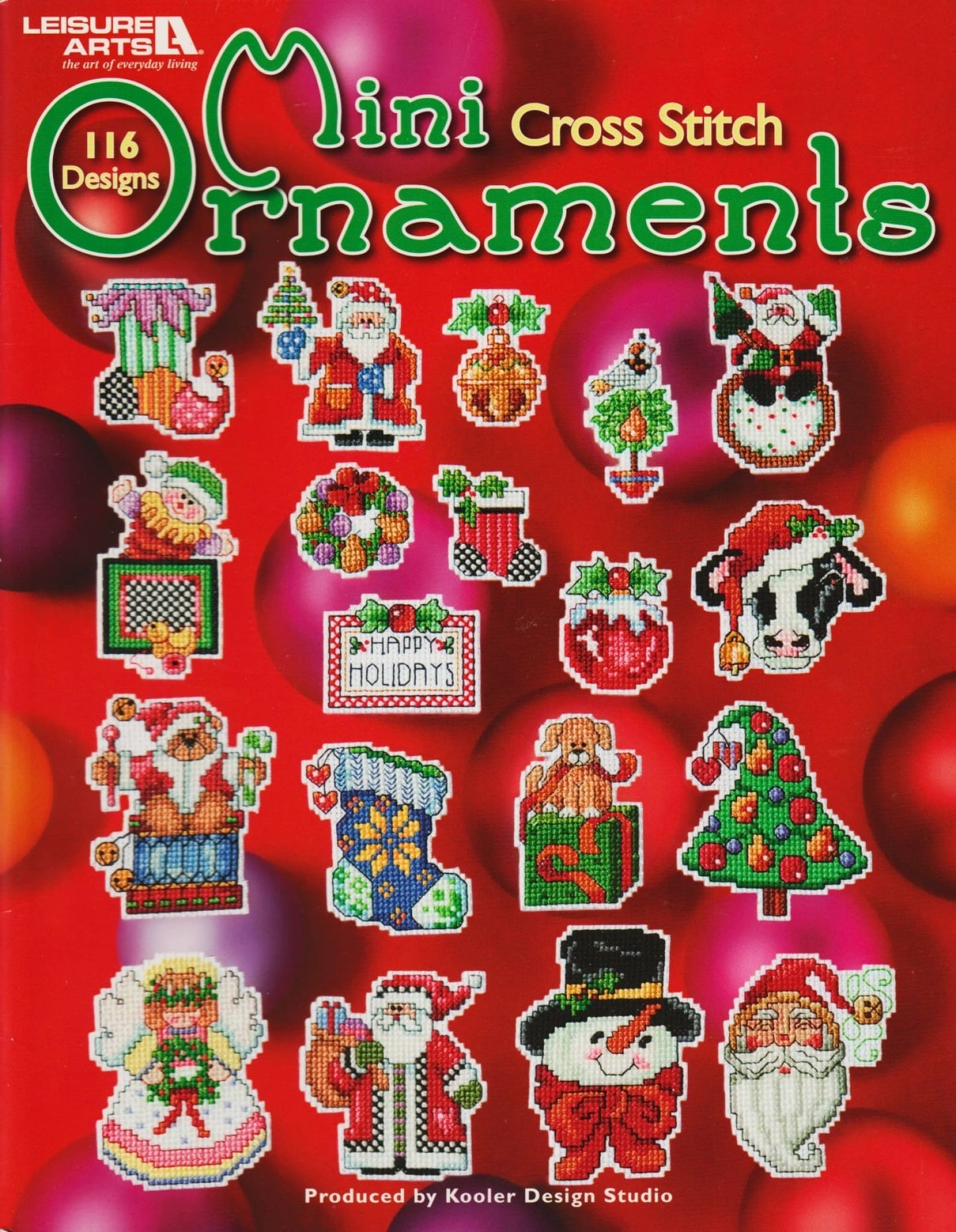 Leisure Arts 116 Mini Ornaments 4611 christmas cross stitch pattern