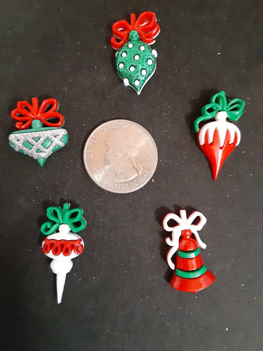 Christmas Ornament Needle Minders set of 5