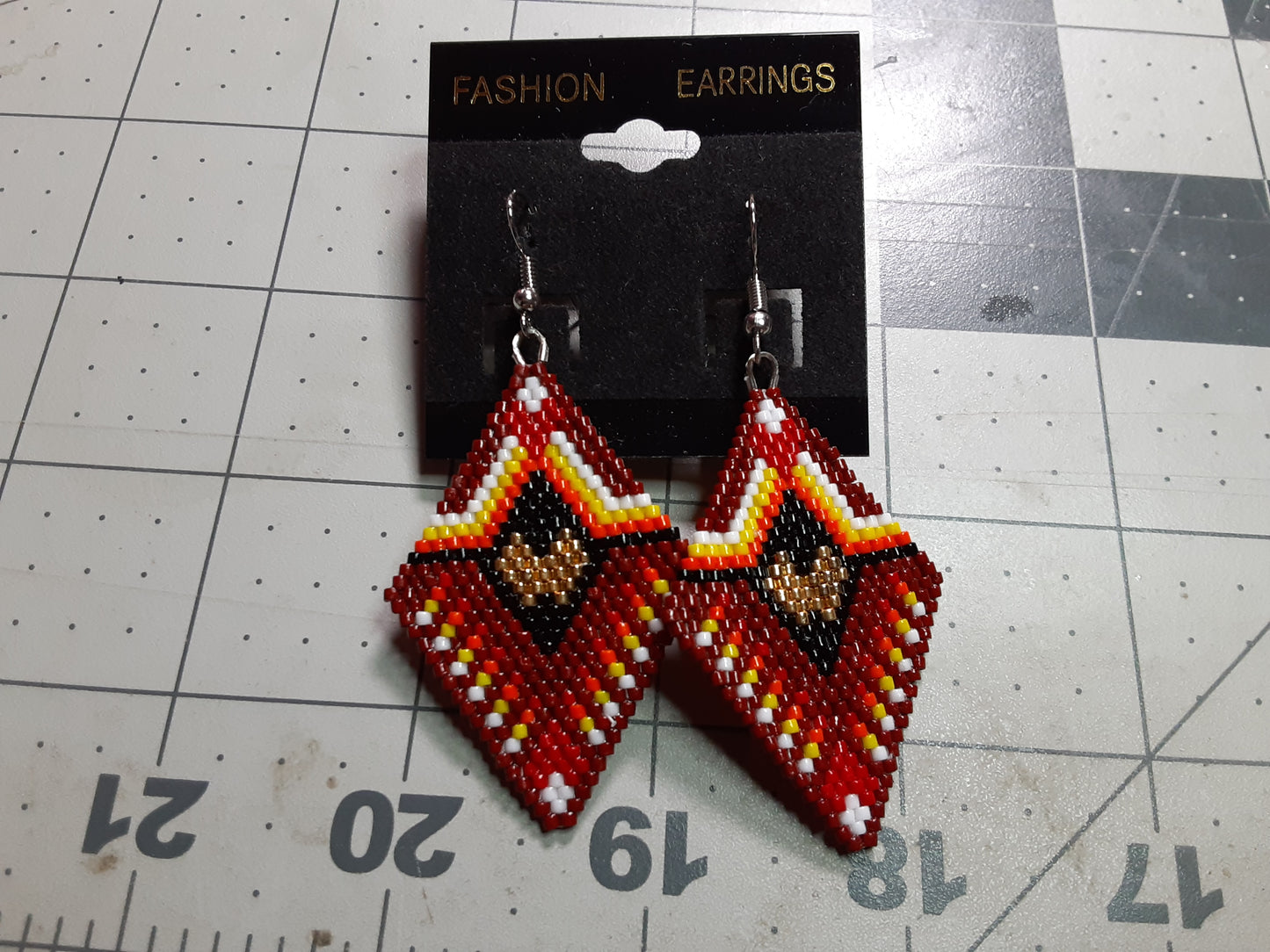 Jujube Wings beaded Earrings