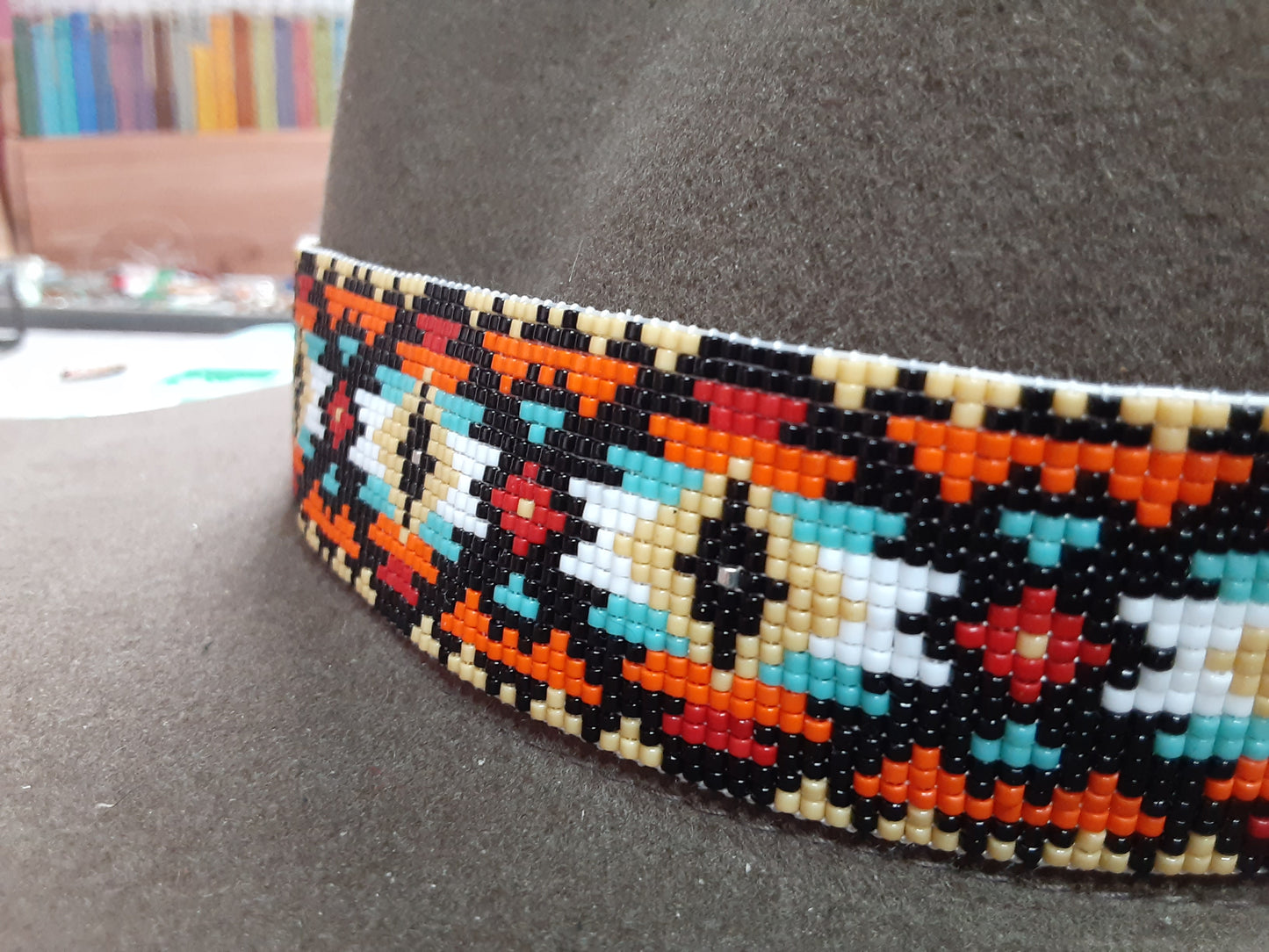 Native American Style 'Trade Blanket' Hat Band 24
