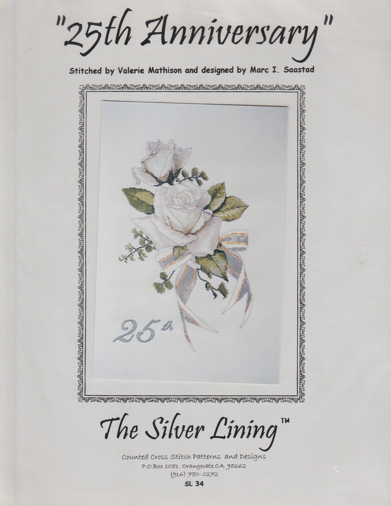 The Silver Lining 25th Anniversary SL34 cross stitch pattern