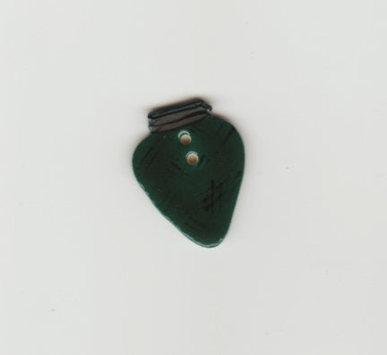 Mill Hill Green Christmas Bulb 43047 ceramic button