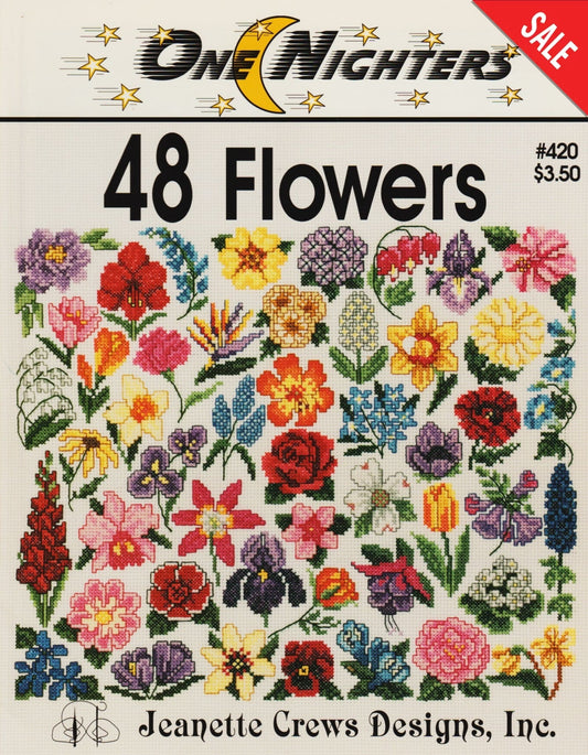 Jeanette Crews 48 Flowers 420 cross stitch pattern