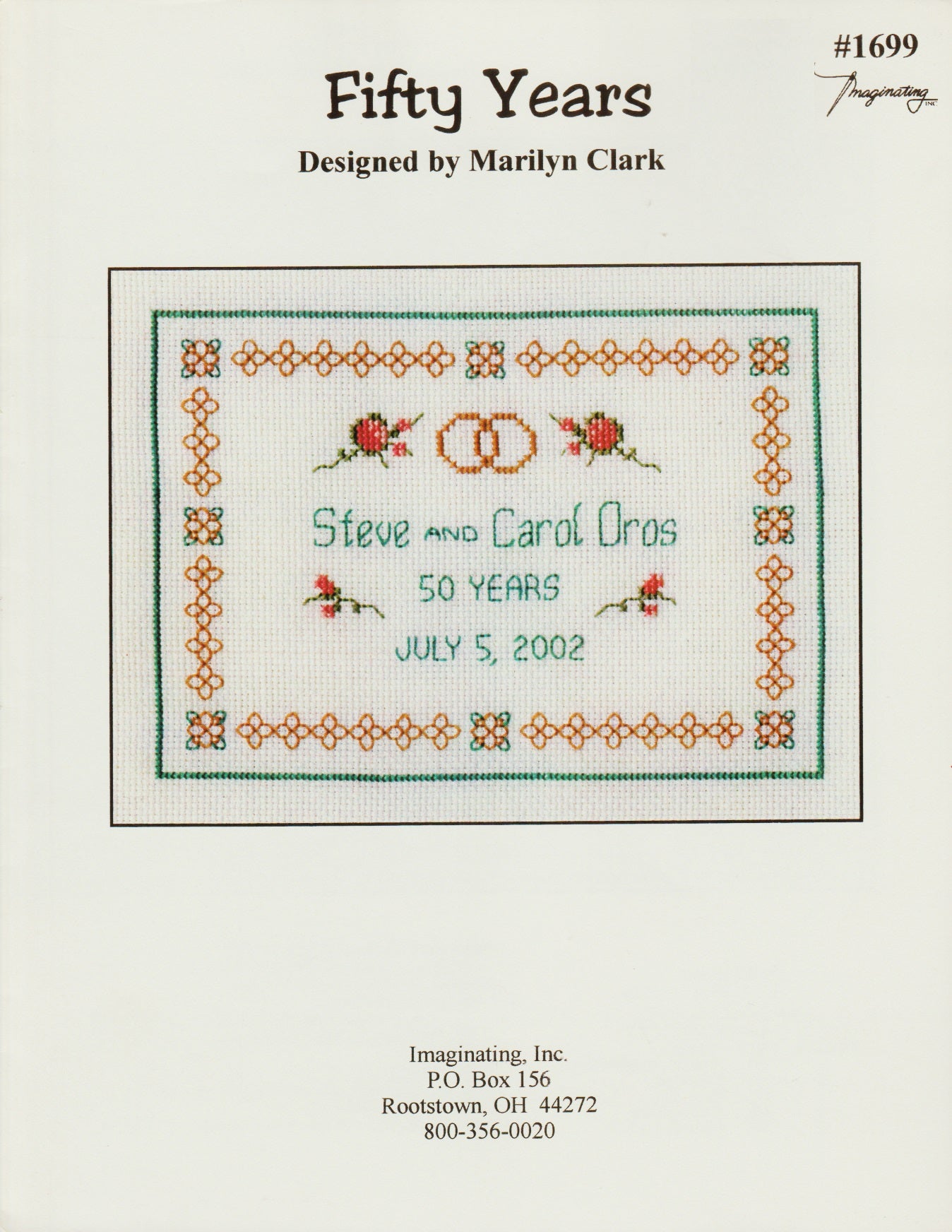Imaginating 50 Years 1699 cross stitch pattern