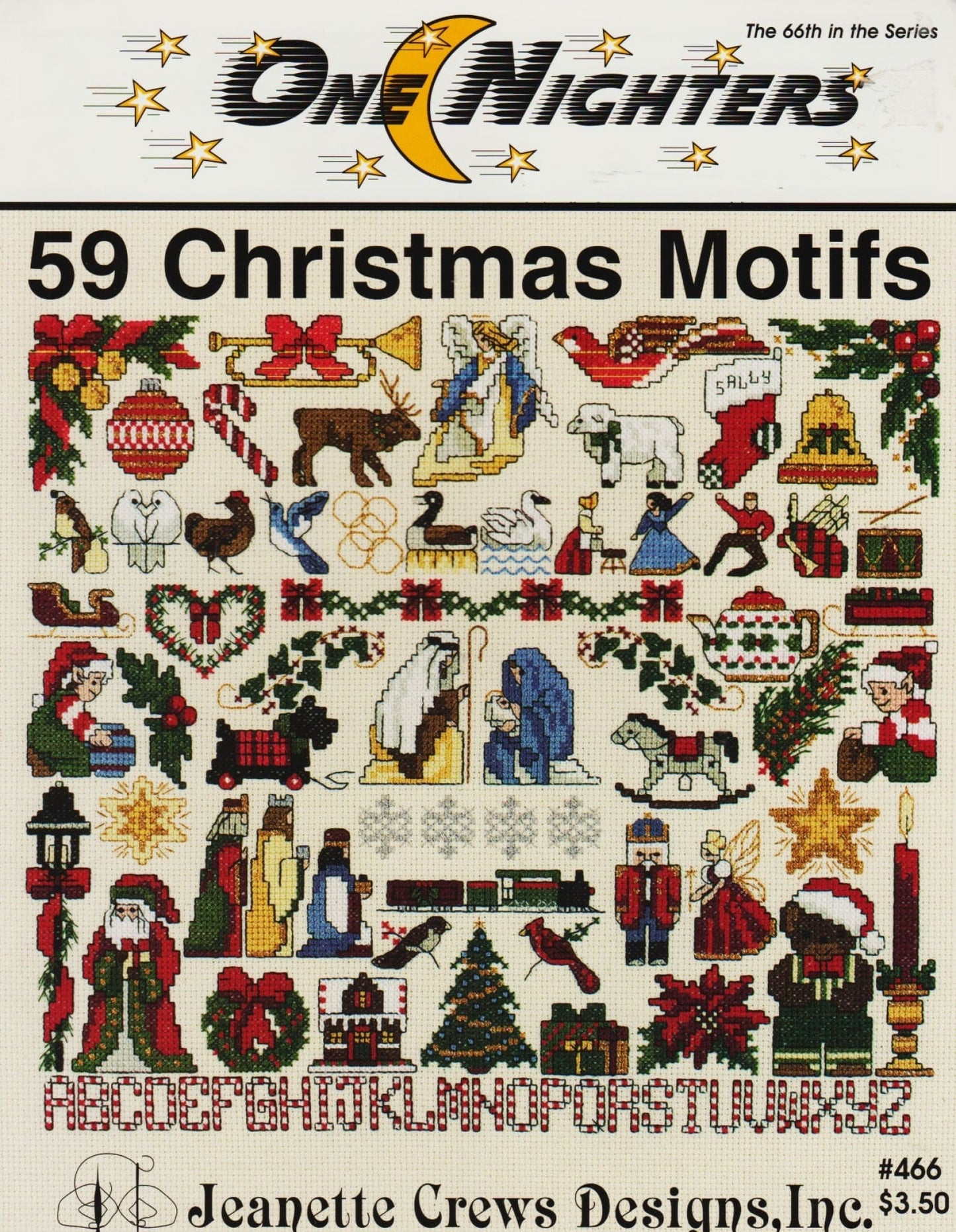 Jeanette Crews 59 Christmas Motifs 466 cross stitch pattern