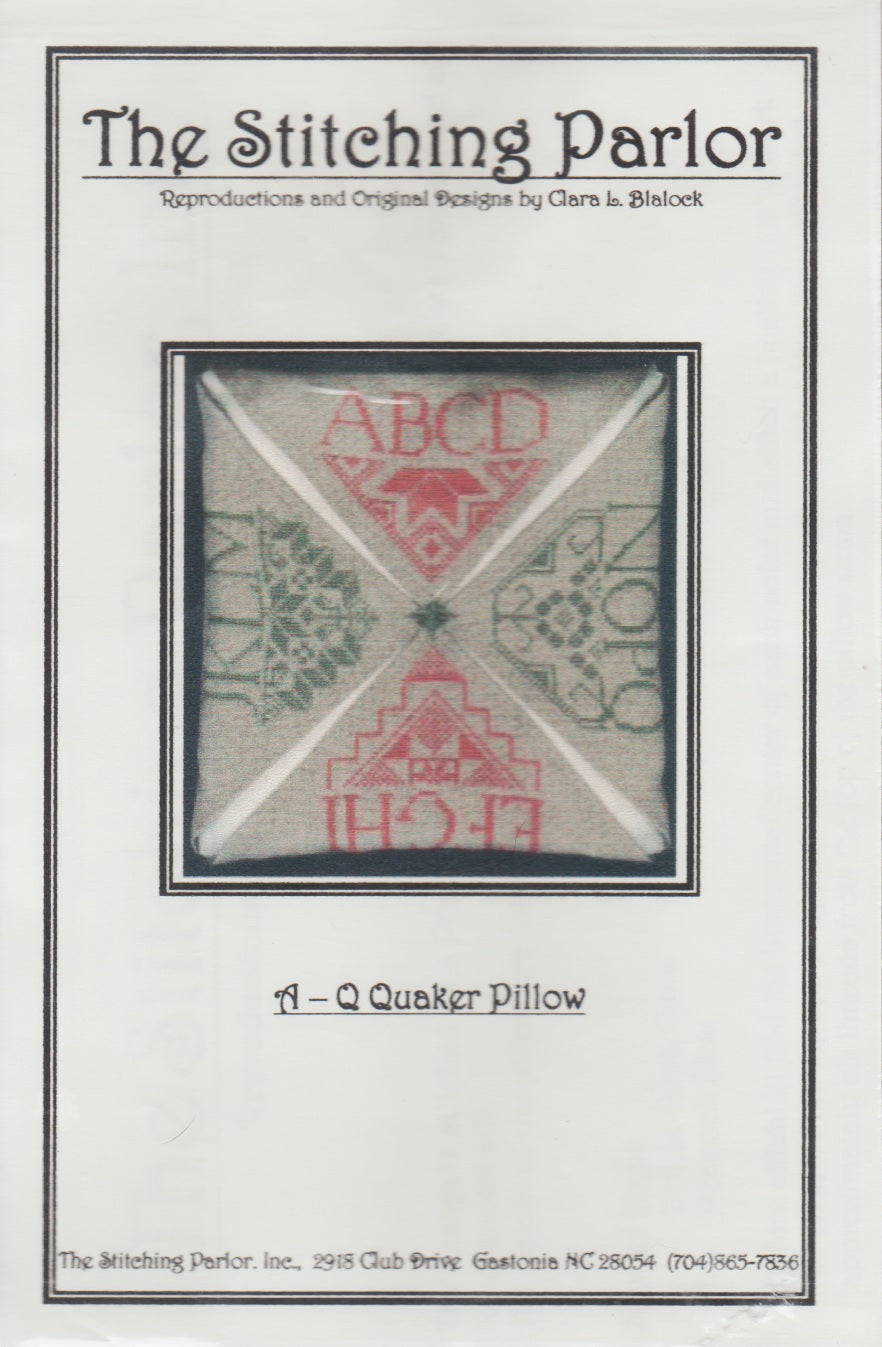 A-Q Quaker Pillow pattern