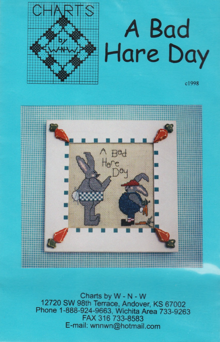 W-N-W Designs A Bad Hare Day cross stitch pattern