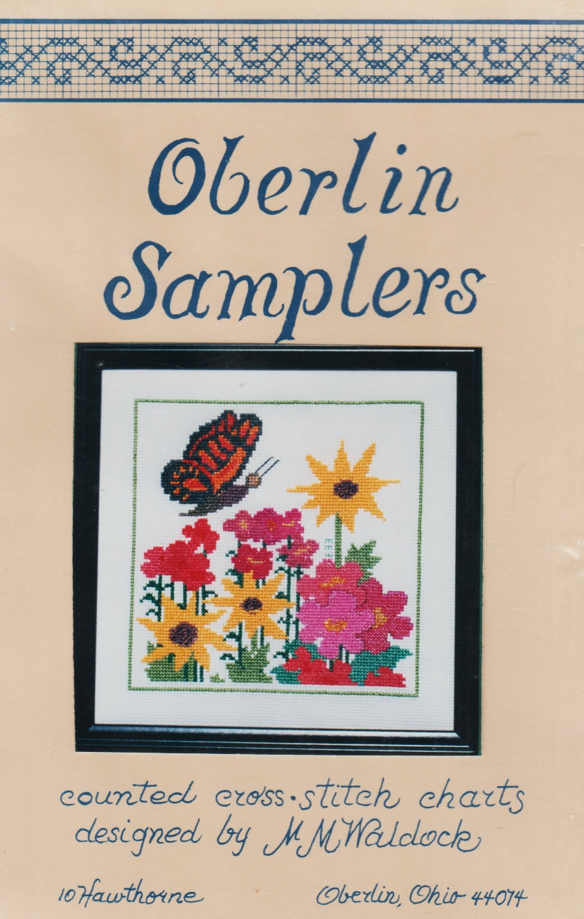 Oberlin A Butterfly Garden cross stitch pattern