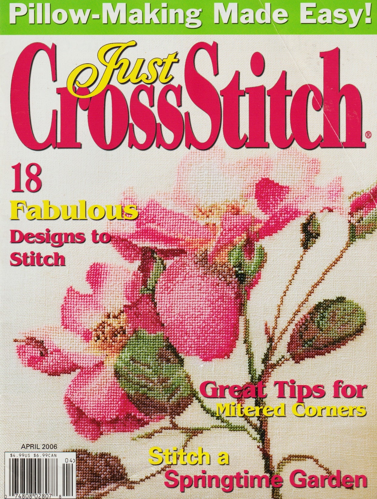 Just CrossStitch April 2006 cross stitch magazine