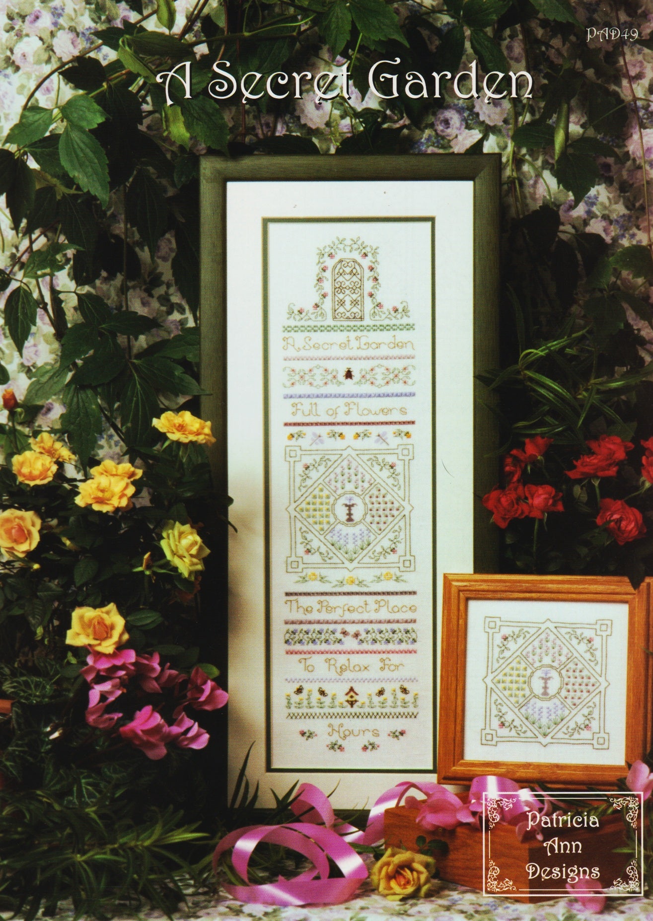 Patricia Ann Designs A Secret Garden cross stitch sampler pattern