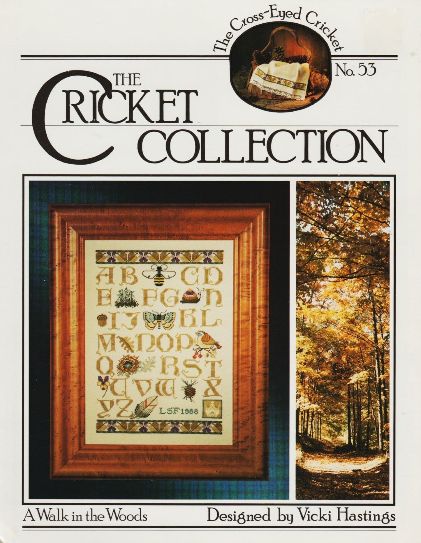 Cricket Collection A Walk In The Woods 53 cross stitch pattern