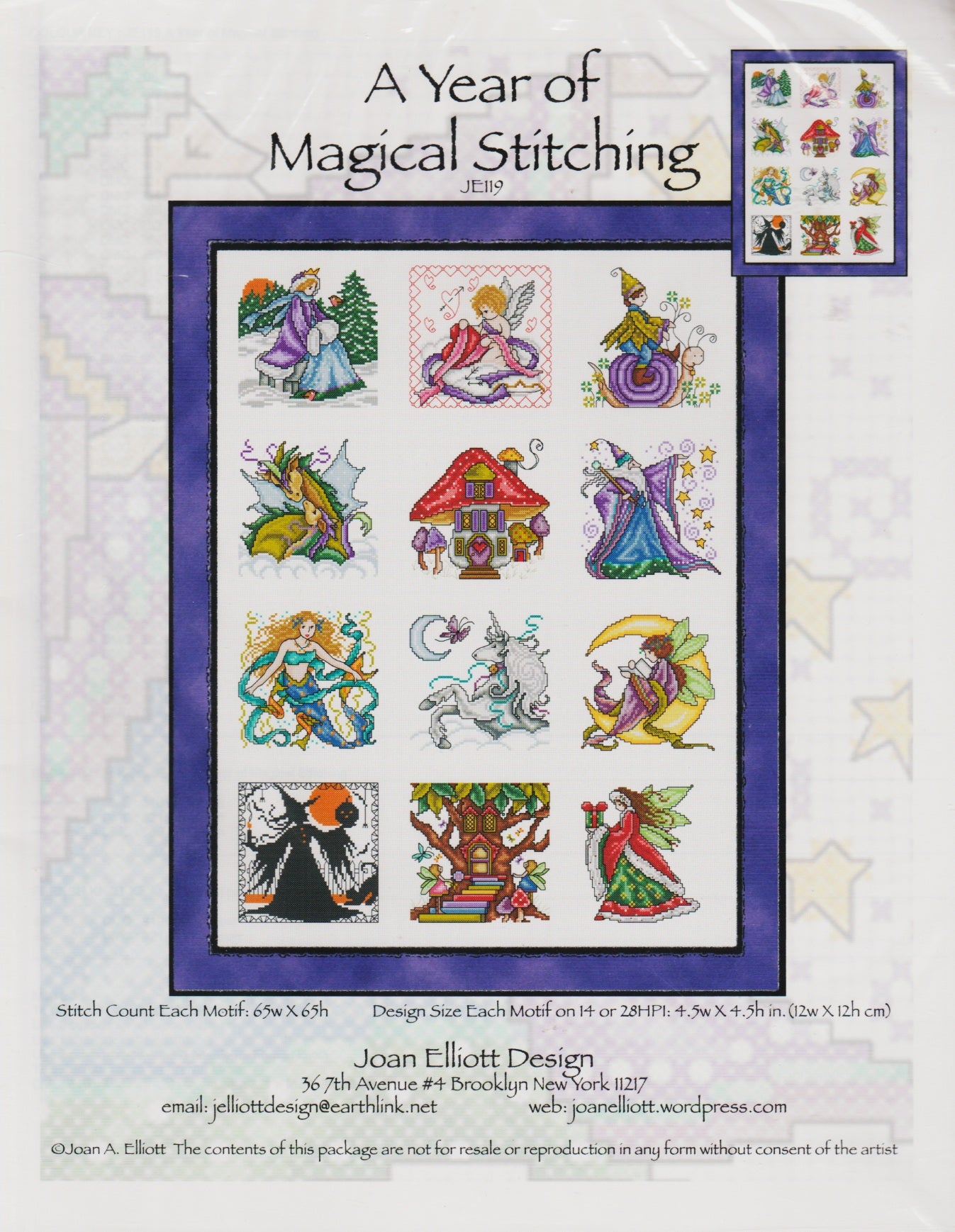 Joan Elliot A Year of Magical Stitching JE119 cross stitch pattern