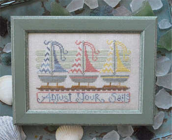 Hands On Design Adjust Your Sails - To the Beach 4 cross stitch pattern