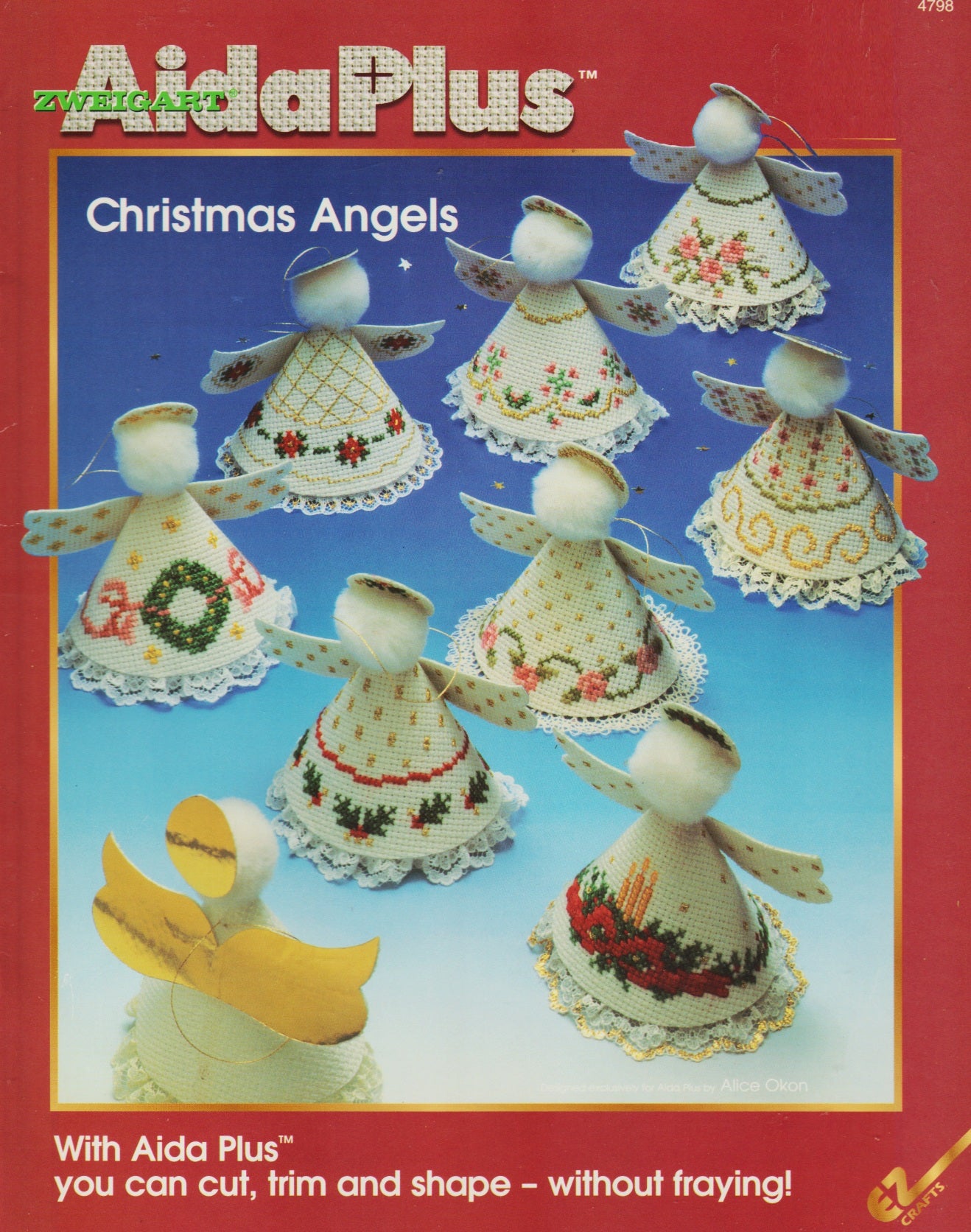 Zweigart Aida Plus Christmas Angels 4798 cross stitch pattern