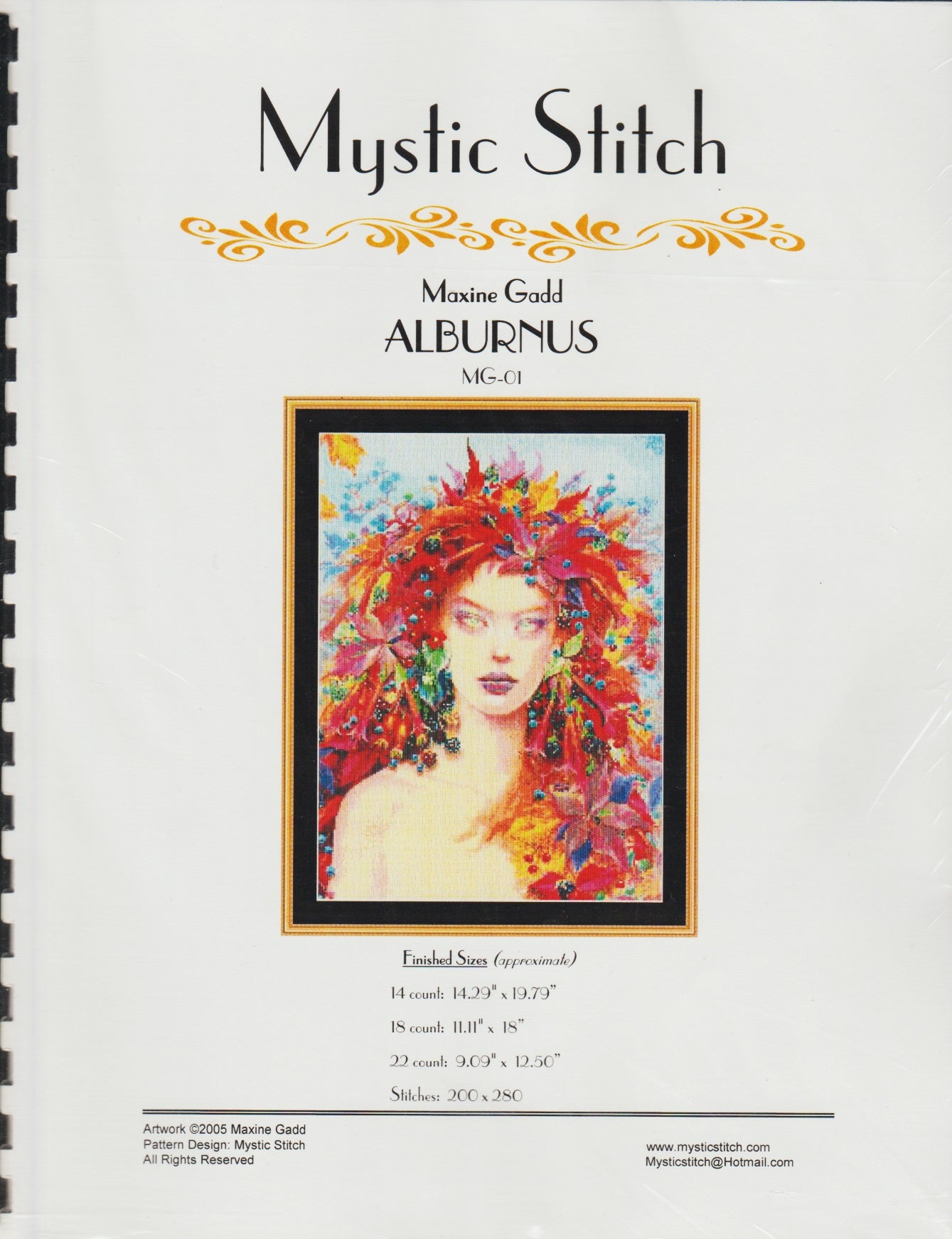 Mystic Stitch Alburnus Maxine Gadd MG-01 cross stitch pattern