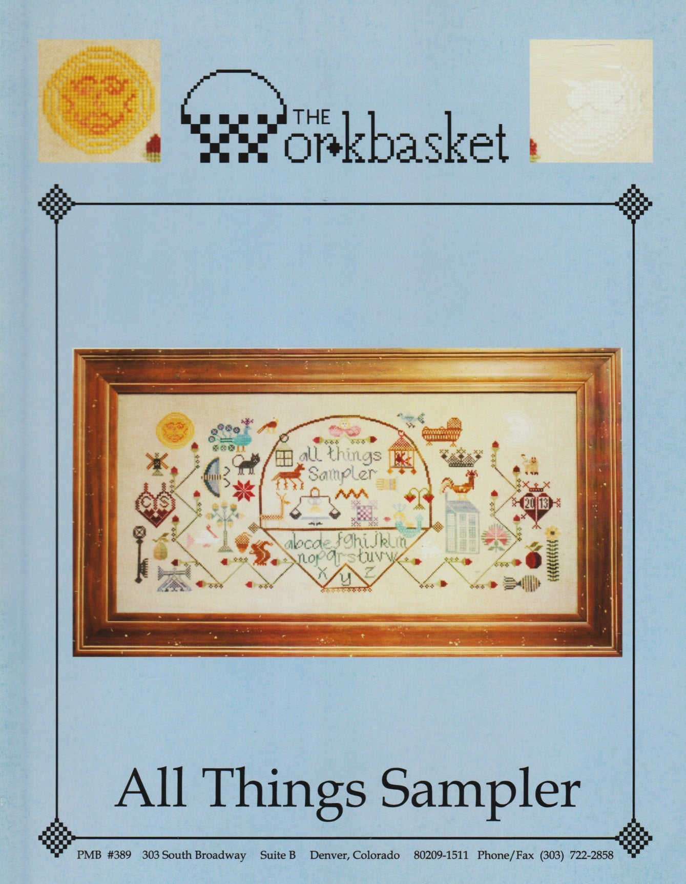The Workbasket All Things Sampler PMB389 cross stitch pattern