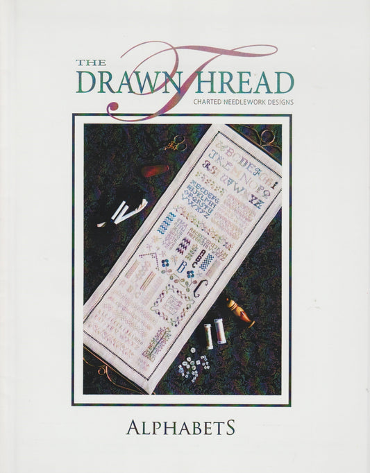 Drawn Thread Alphabets cross stitch sampler pattern