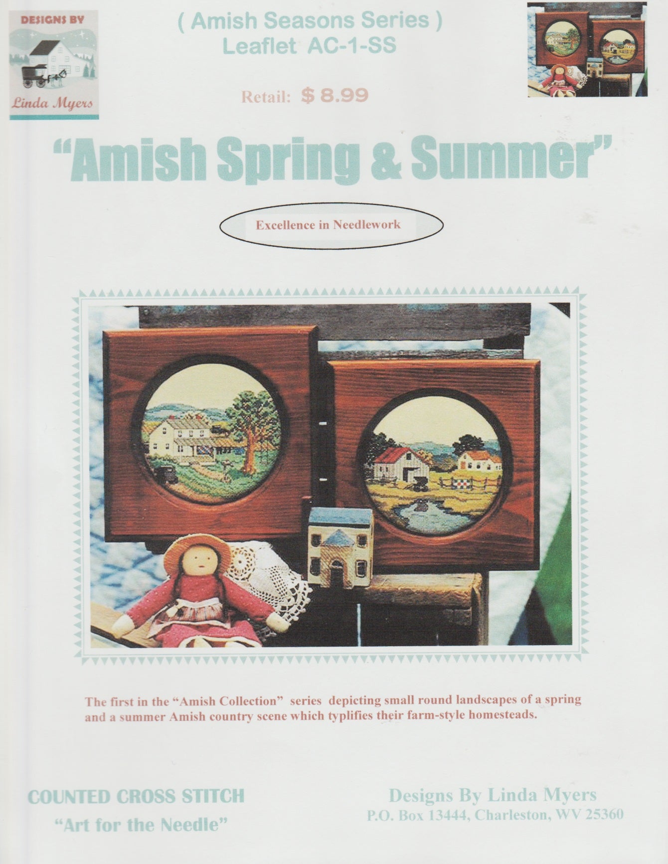 Linda Myers Amish Spring & Summer AC-1-SS cross stitch pattern