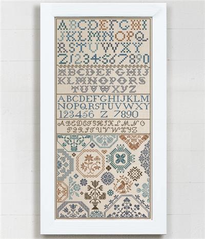 Modern Folk Embroidery An Irish Quaker Sampler cross stitch pattern