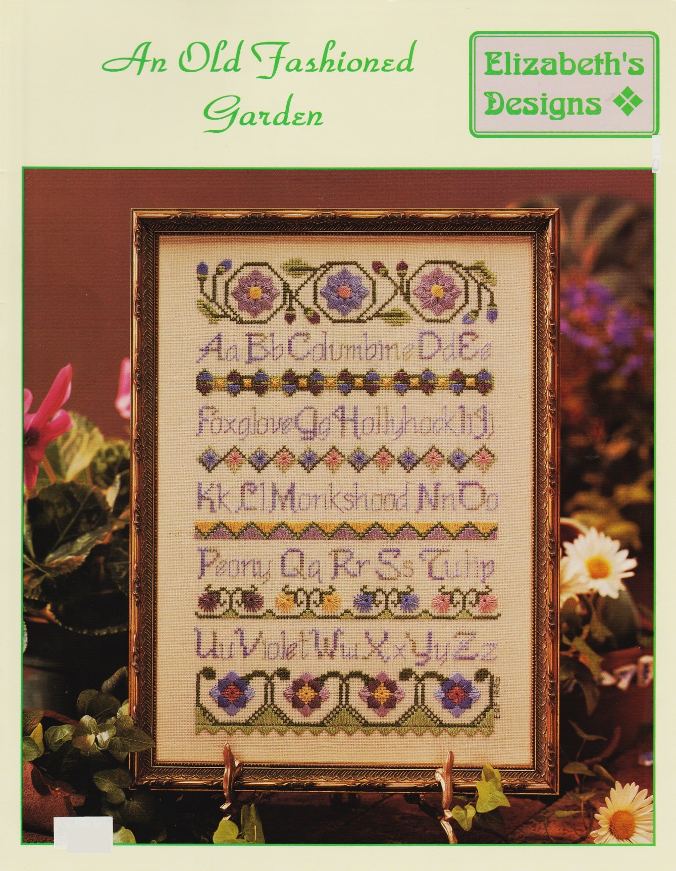 Elizabeth's Designs An Old Fashioned Garden cross stitch pattern