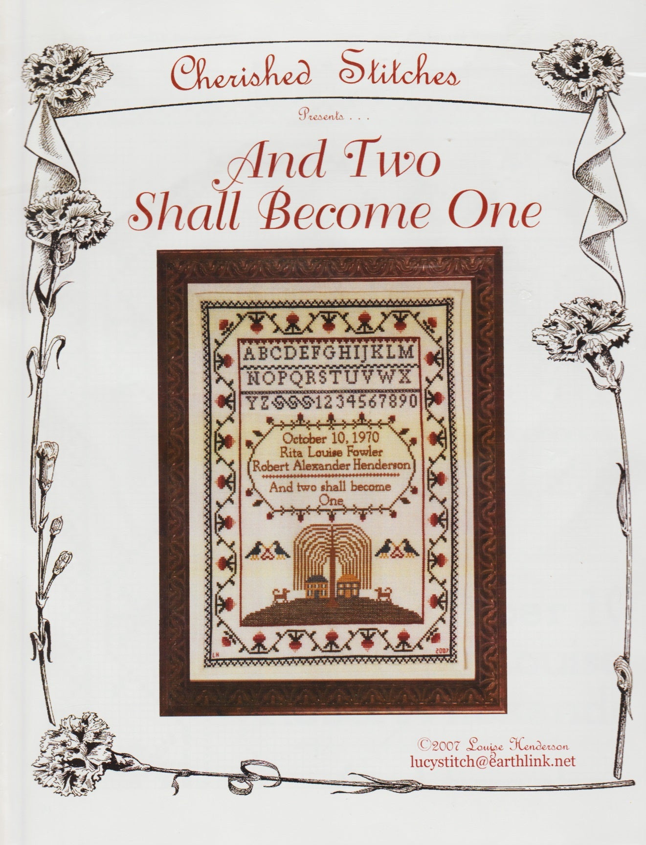 Cherished Stitches And Two Shall Become One cross stitch pattern