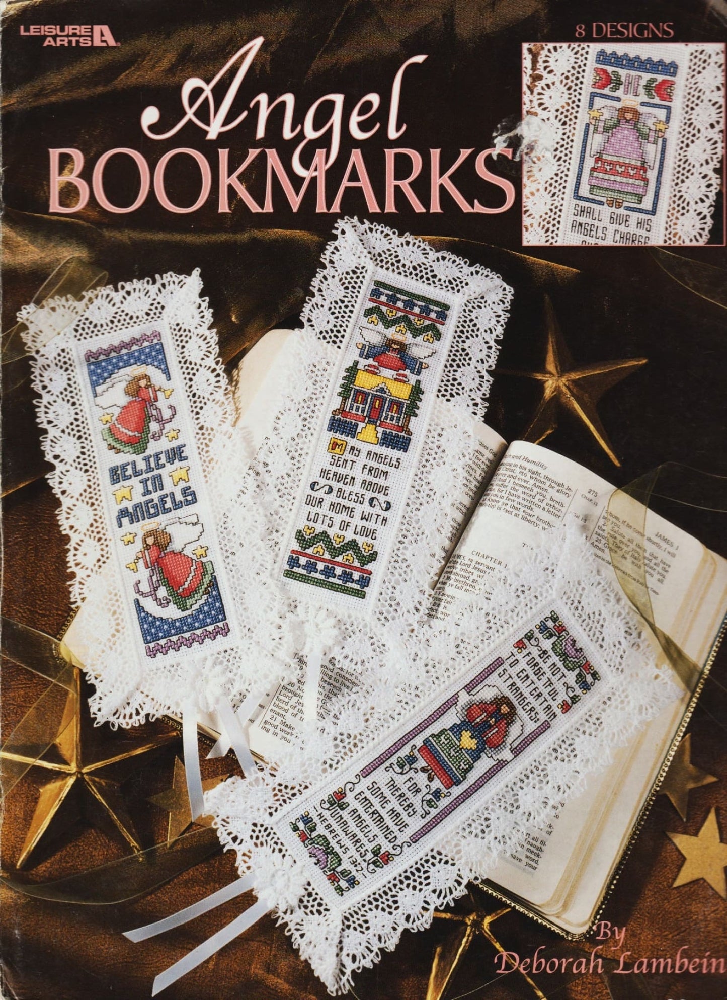 Leisure Arts Angel Bookmarks cross stitch pattern
