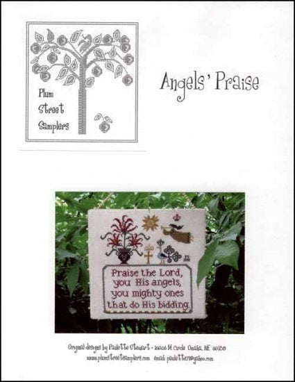 Plum Street Samplers Angel's Praise cross stitch pattern