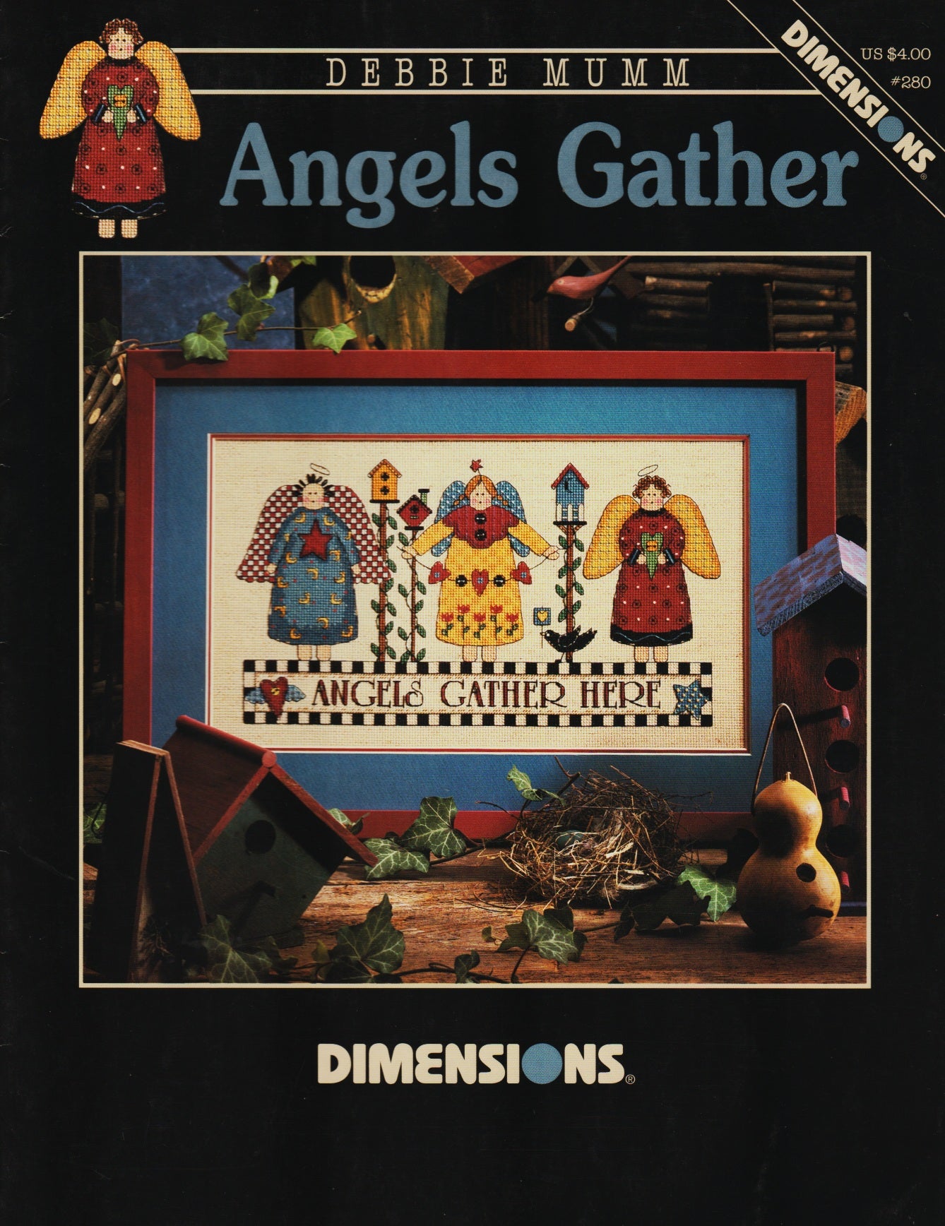 Dimensions Angels Gather 280 christmas cross stitch pattern