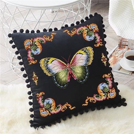 Antique Needlework Designs Antique 19th Century Butterfly cross stitch pattern