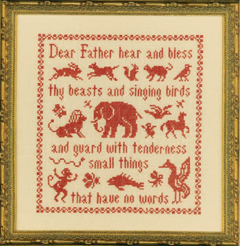 Antique Beasts & Birds pattern