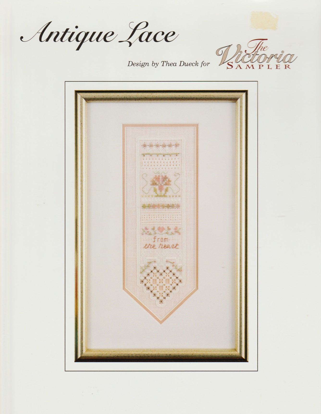The Victoria Sampler Antique Lace cross stitch pattern
