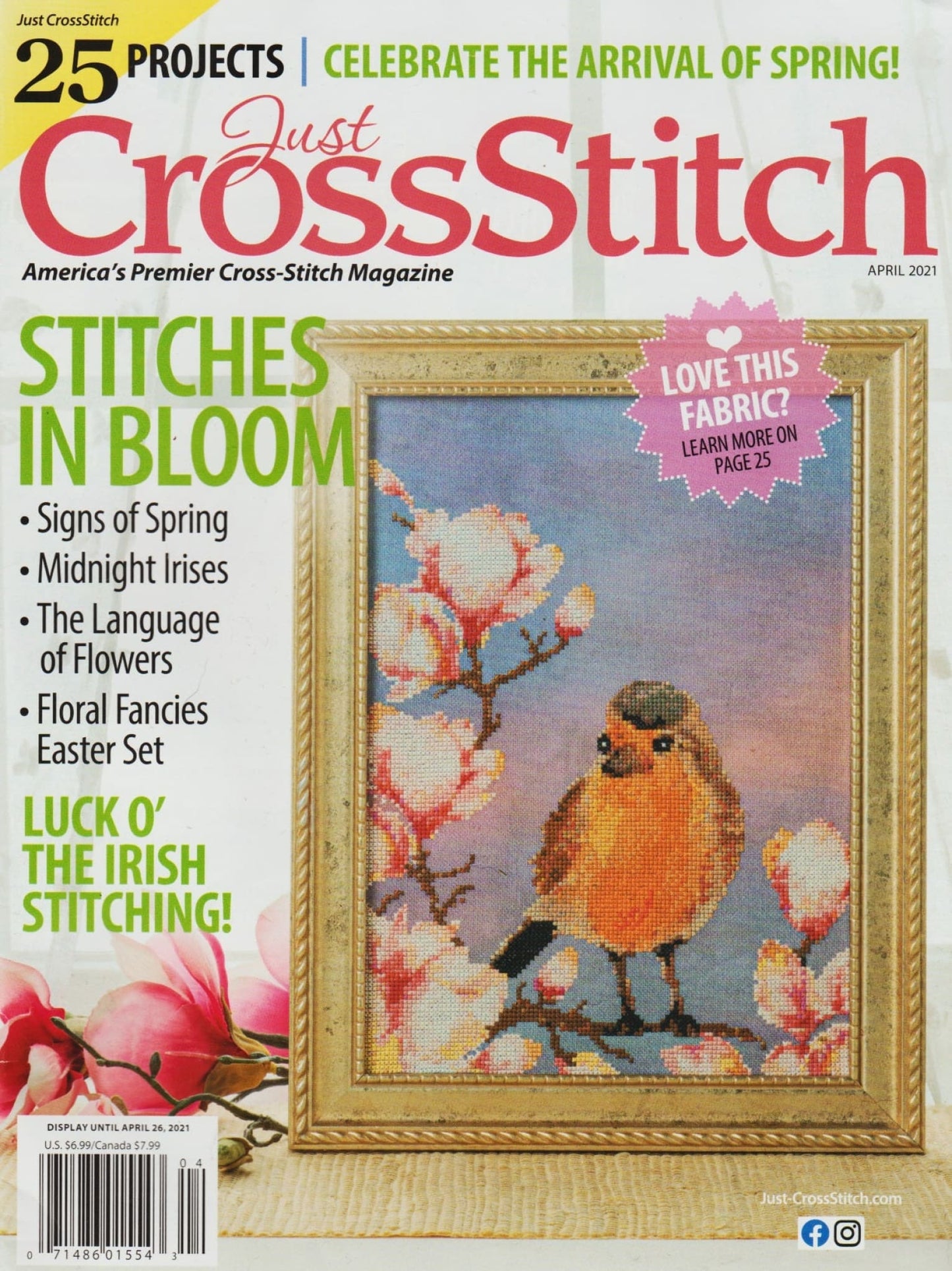 Just Cross Stitch April 2021 cross stitch magazine