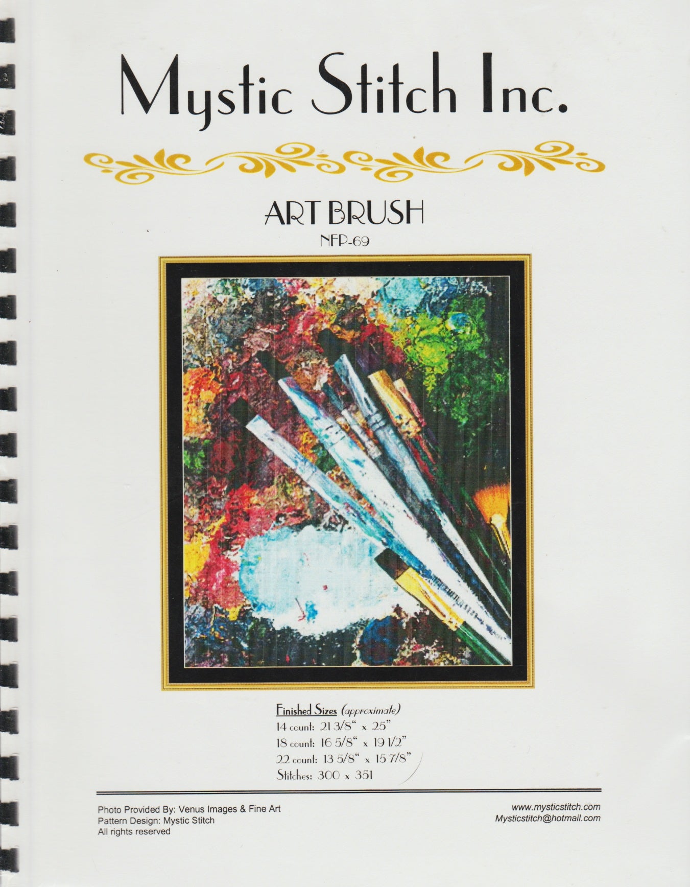Mystic Stitch Art Brush NFP-69 cross stitch pattern