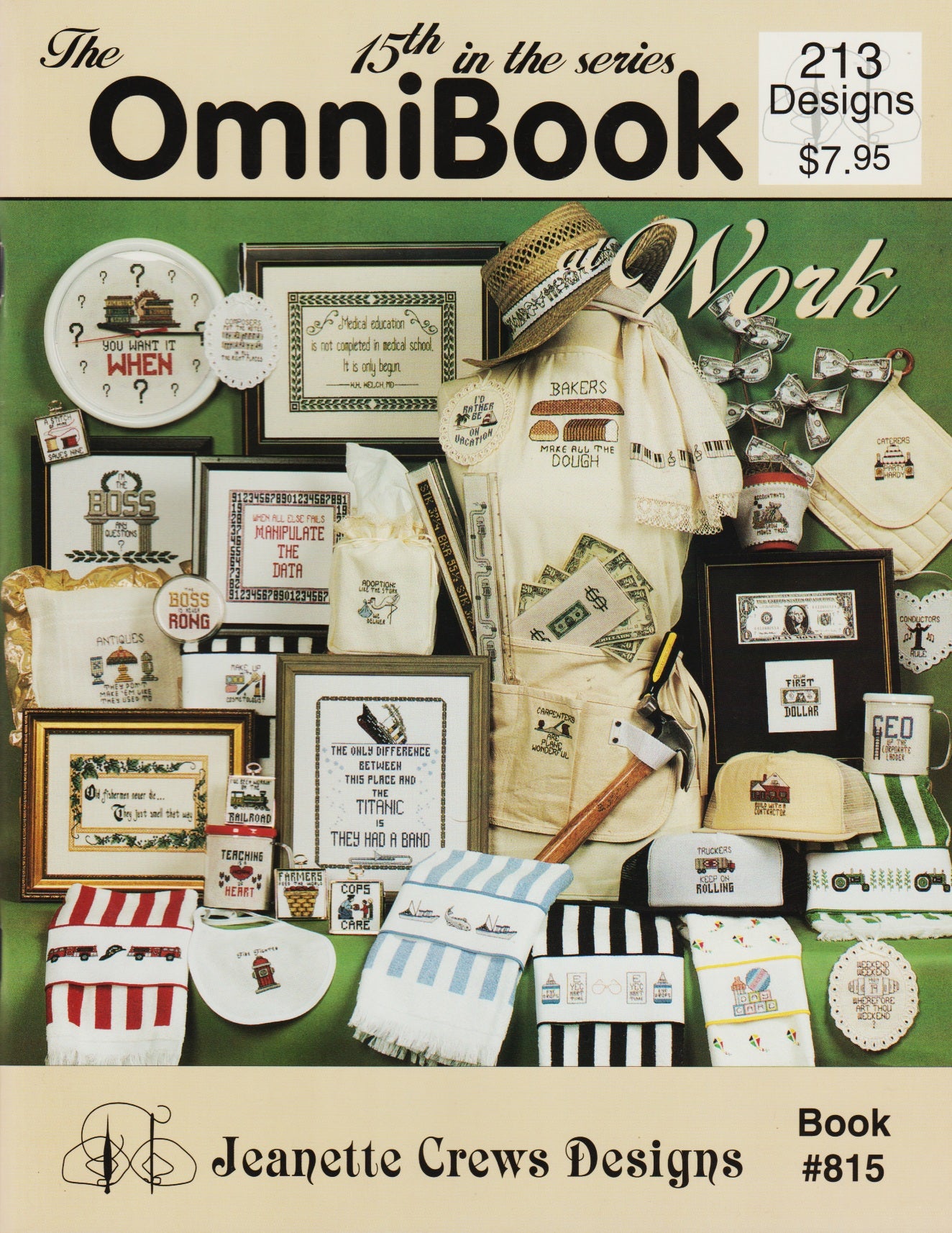 Jeanette Crews At Work - Omnibook 15 815 cross stitch pattern
