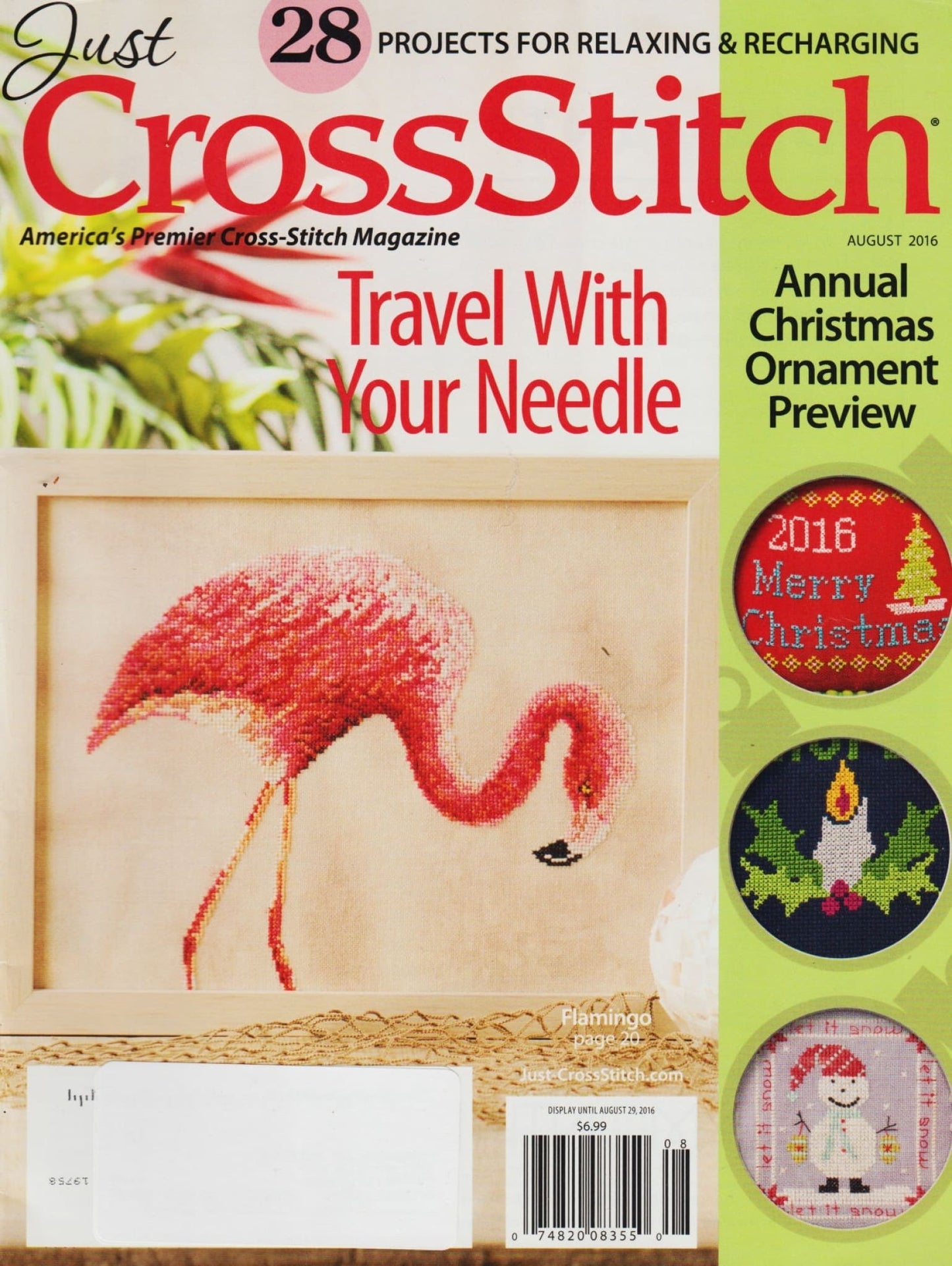 Just CrossStitch August 2016 cross stitch magazine