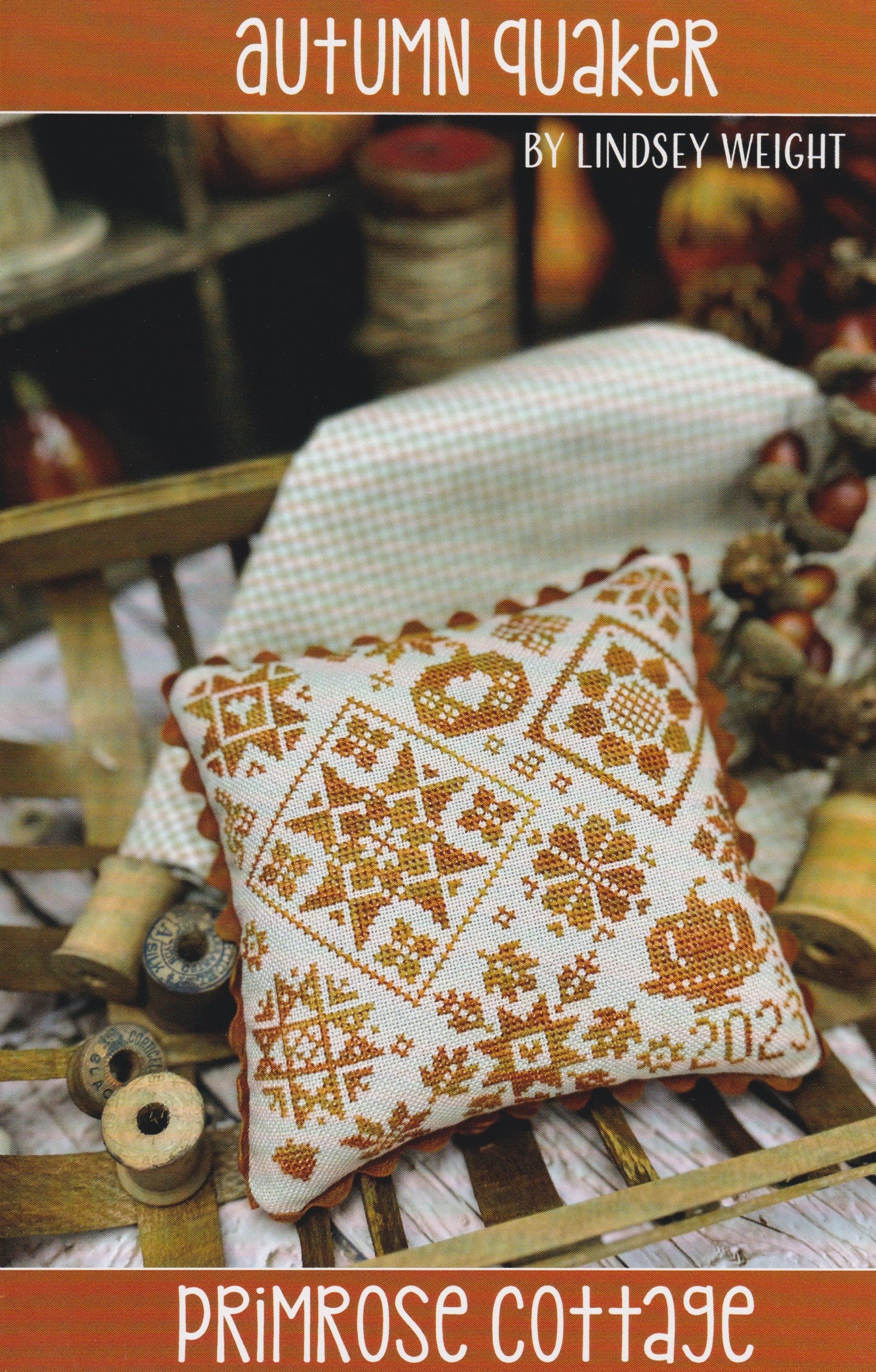 Primrose Cottage Autumn Quaker cross stitch pattern