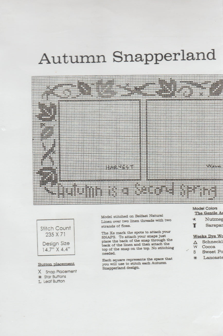 Autumn Snapperland Set pattern