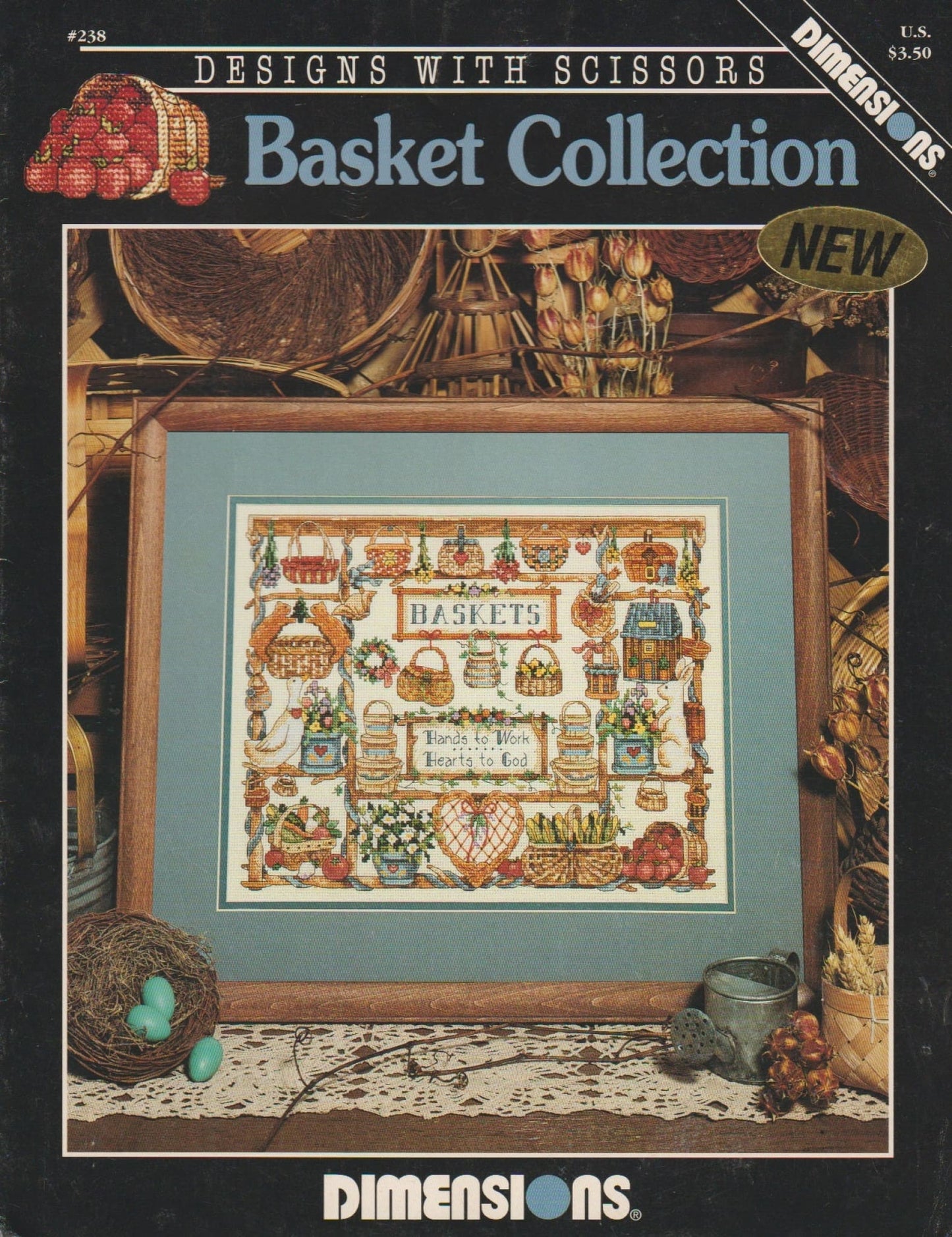 Dimensions Basket Collection 238 cross stitch pattern