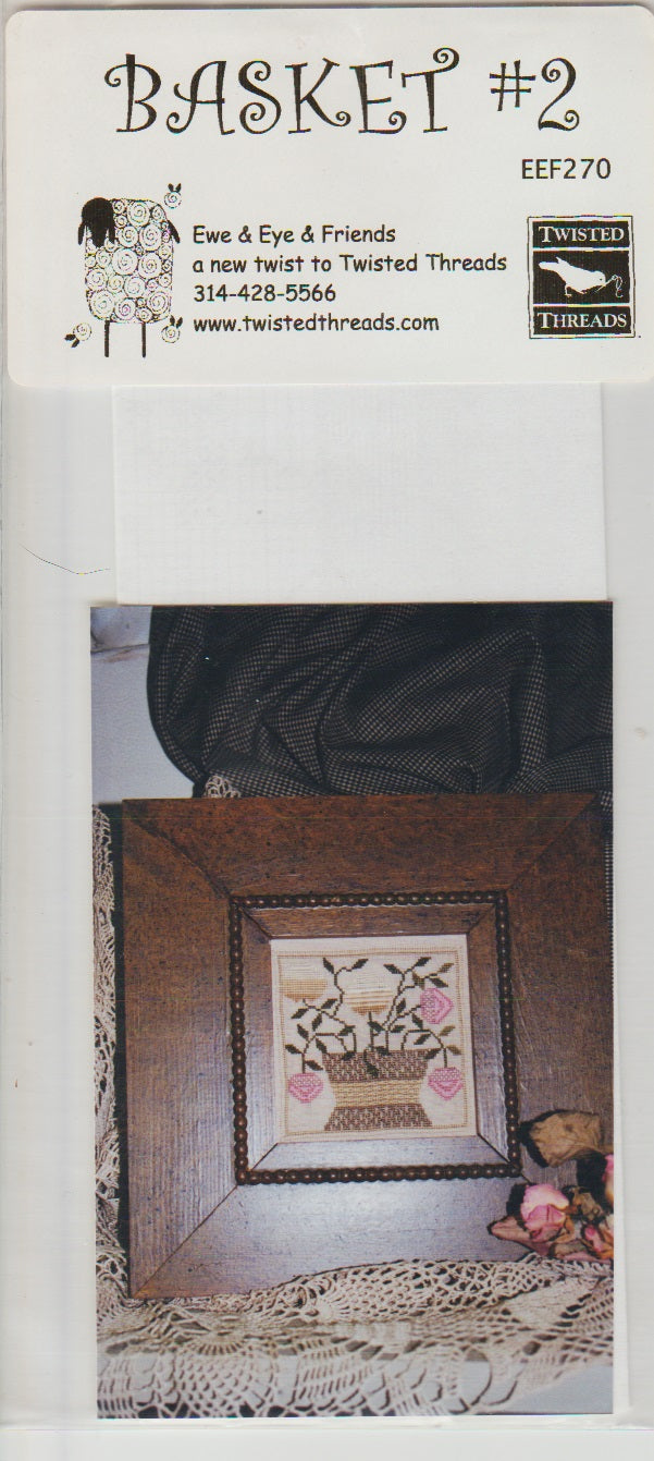 Ewe & Eye Basket #2 cross stitch pattern