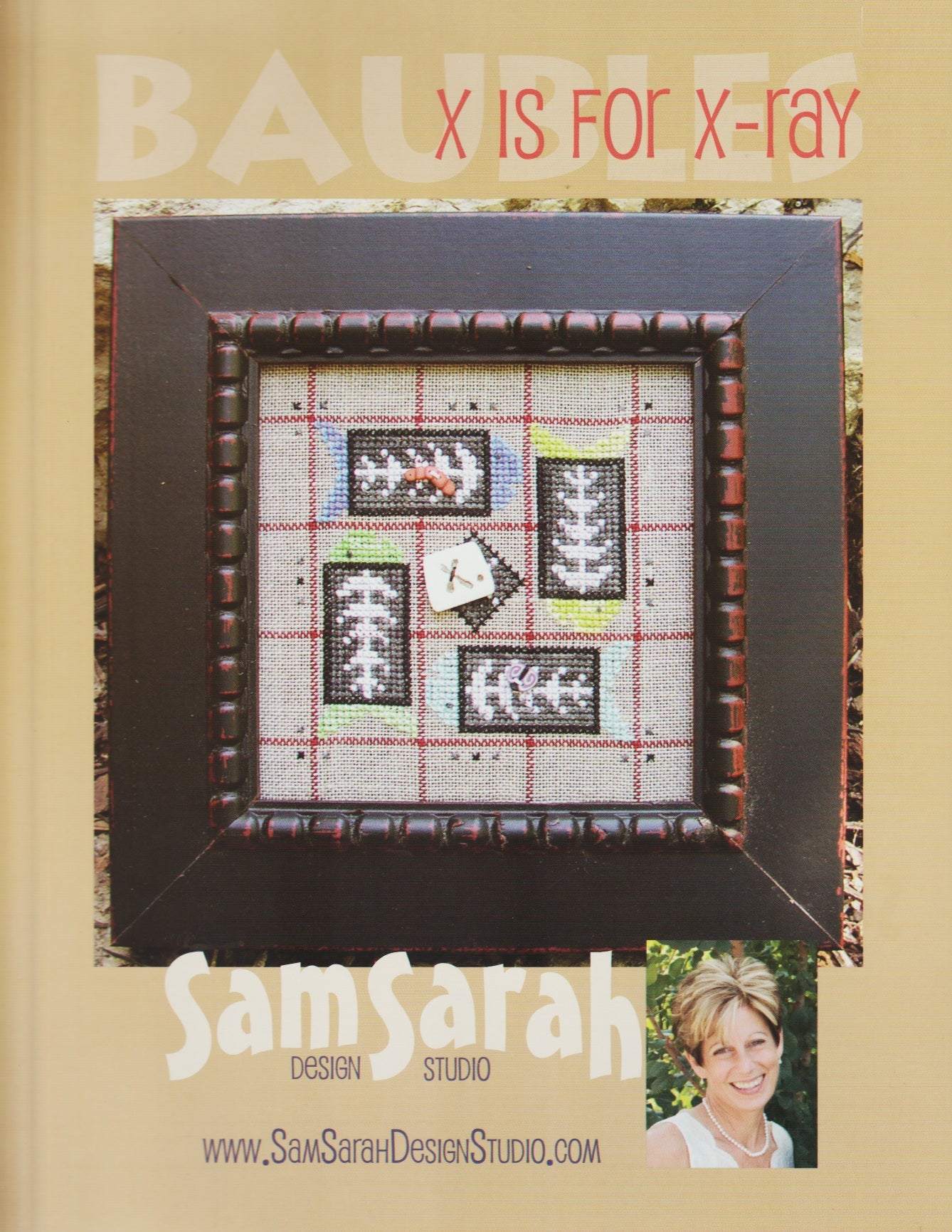 Sam Sarah Baubles X is for X-Ray cross stitch pattern