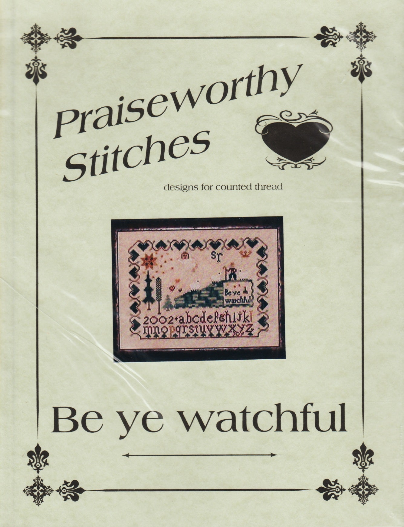 Praiseworthy Stitches Be Ye Watchful cross stitch pattern