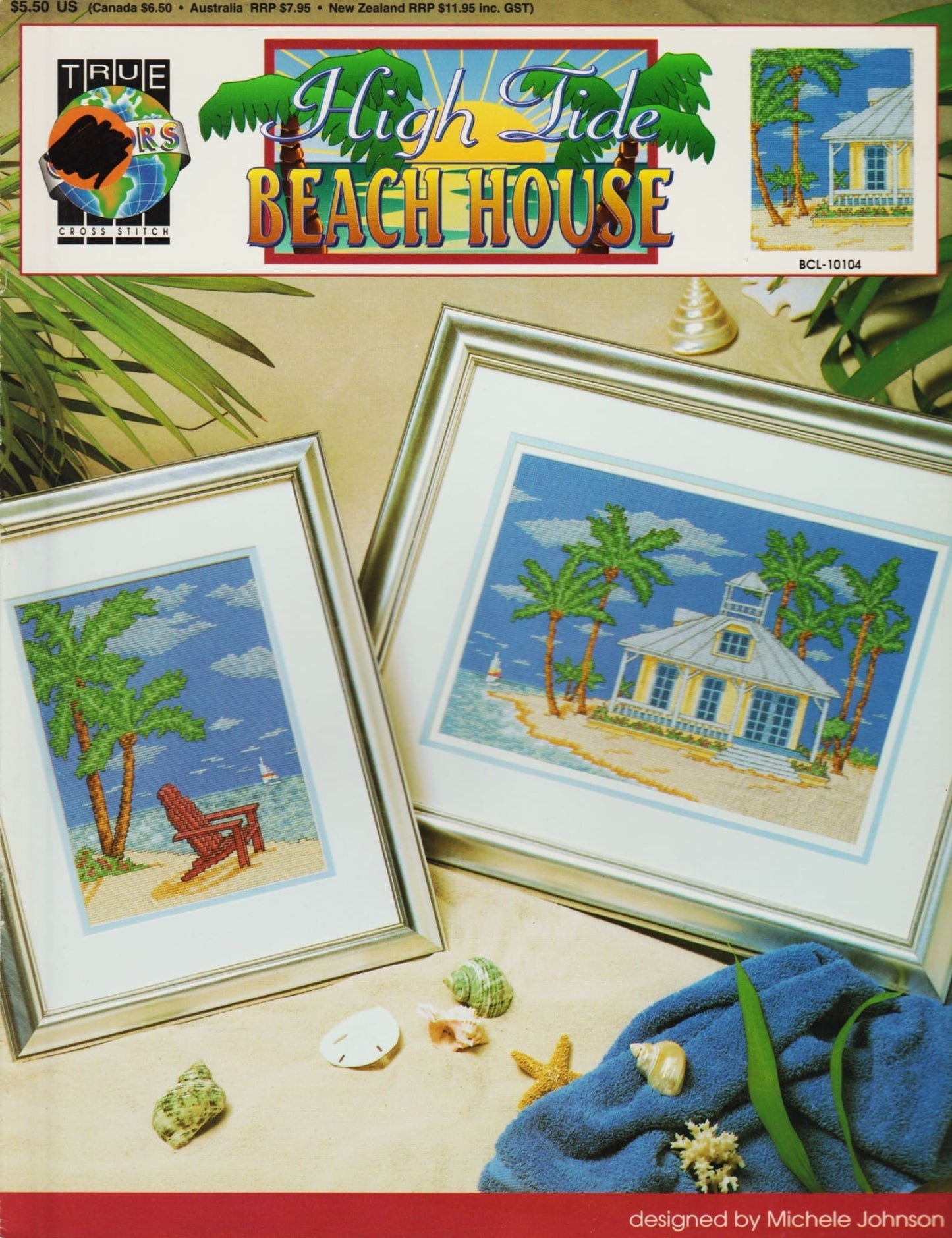 True Colors High Tide Beach House BCL-10104 cross stitch pattern