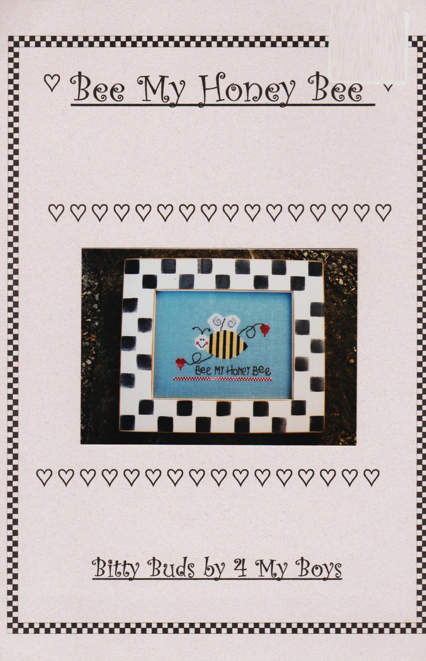 4 My Boys Bee My Honey Bee cross stitch pattern