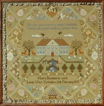 Blackburn Beehive Sampler cross stitch pattern