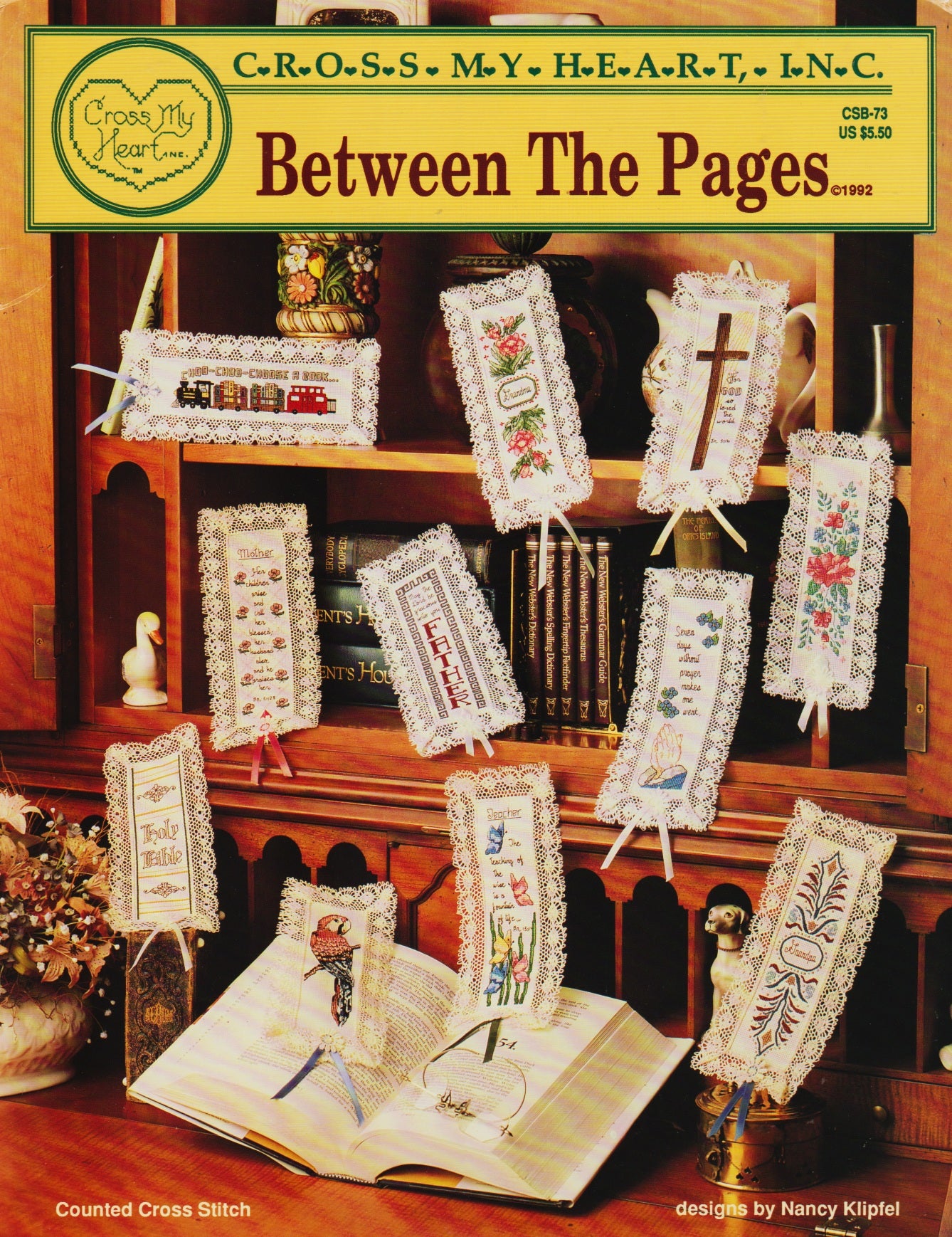 Cross My Heart Between The Pages CSB-73 cross stitch pattern