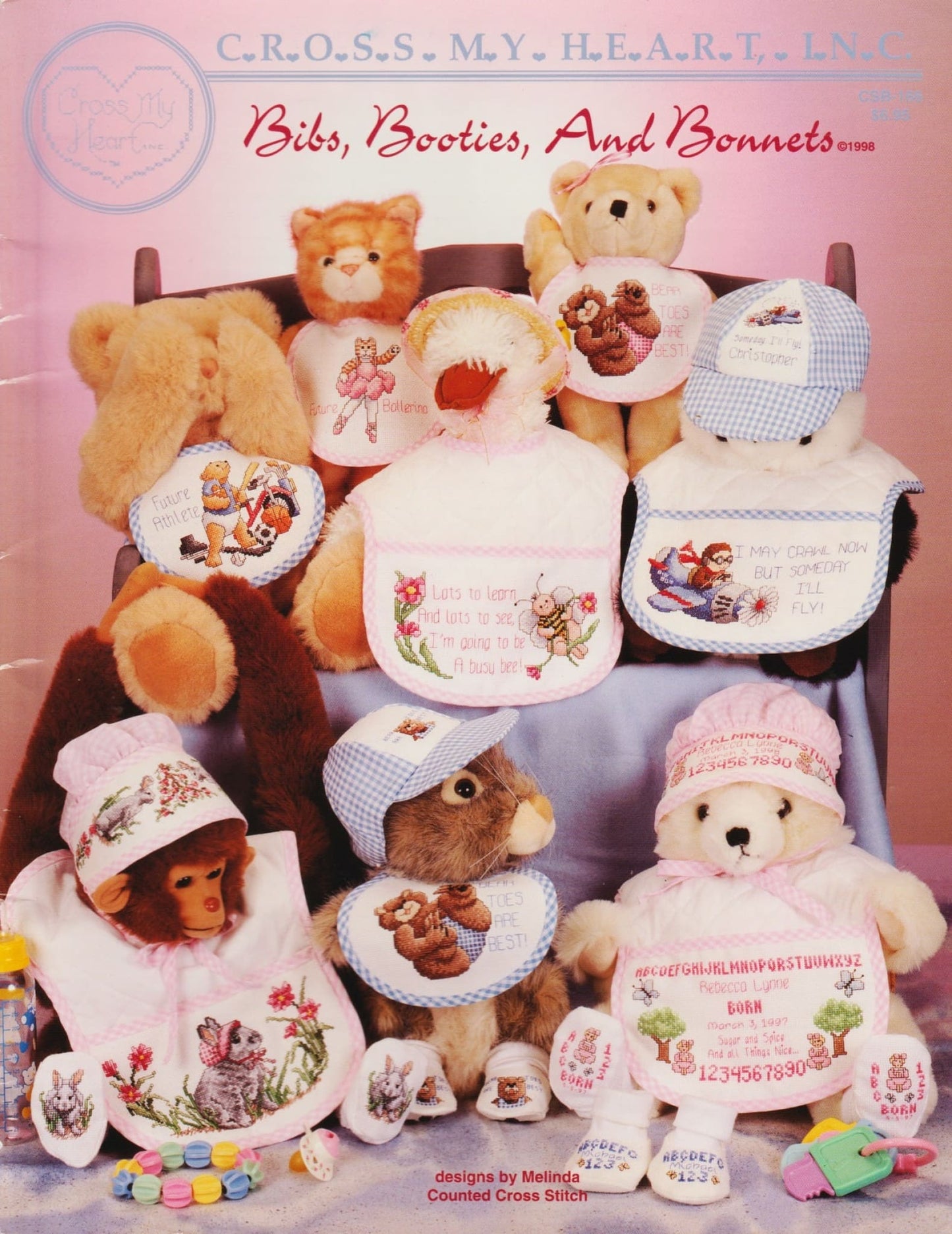 Cross My Heart Bibs, Booties, And Bonnets CSB-166 cross stitch pattern