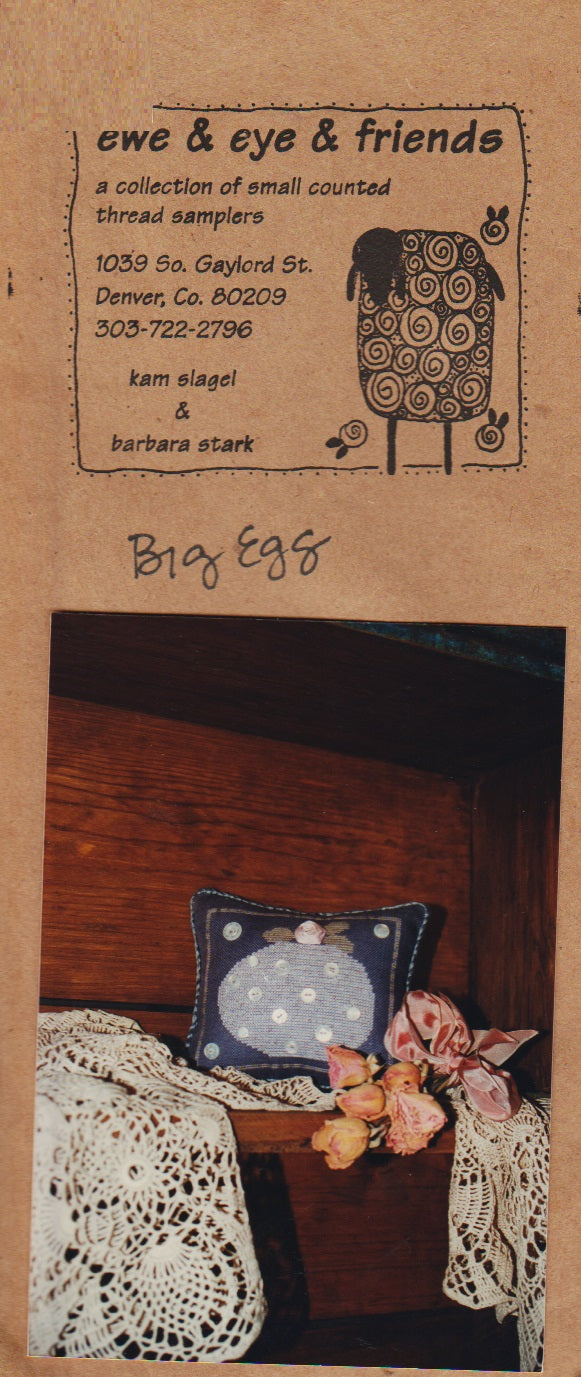 Ewe & Eye Big Egg cross stitch pattern