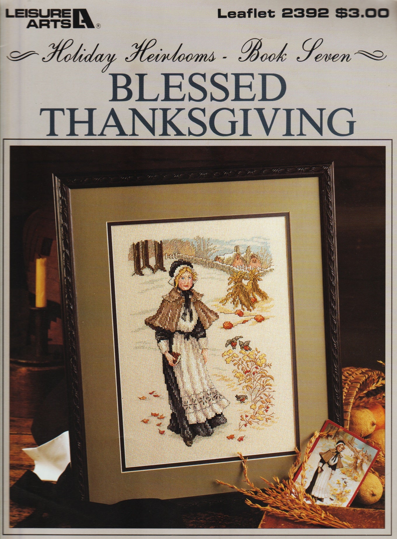 Leisure Arts Blessed Thanksgiving 2392 cross stitch pattern