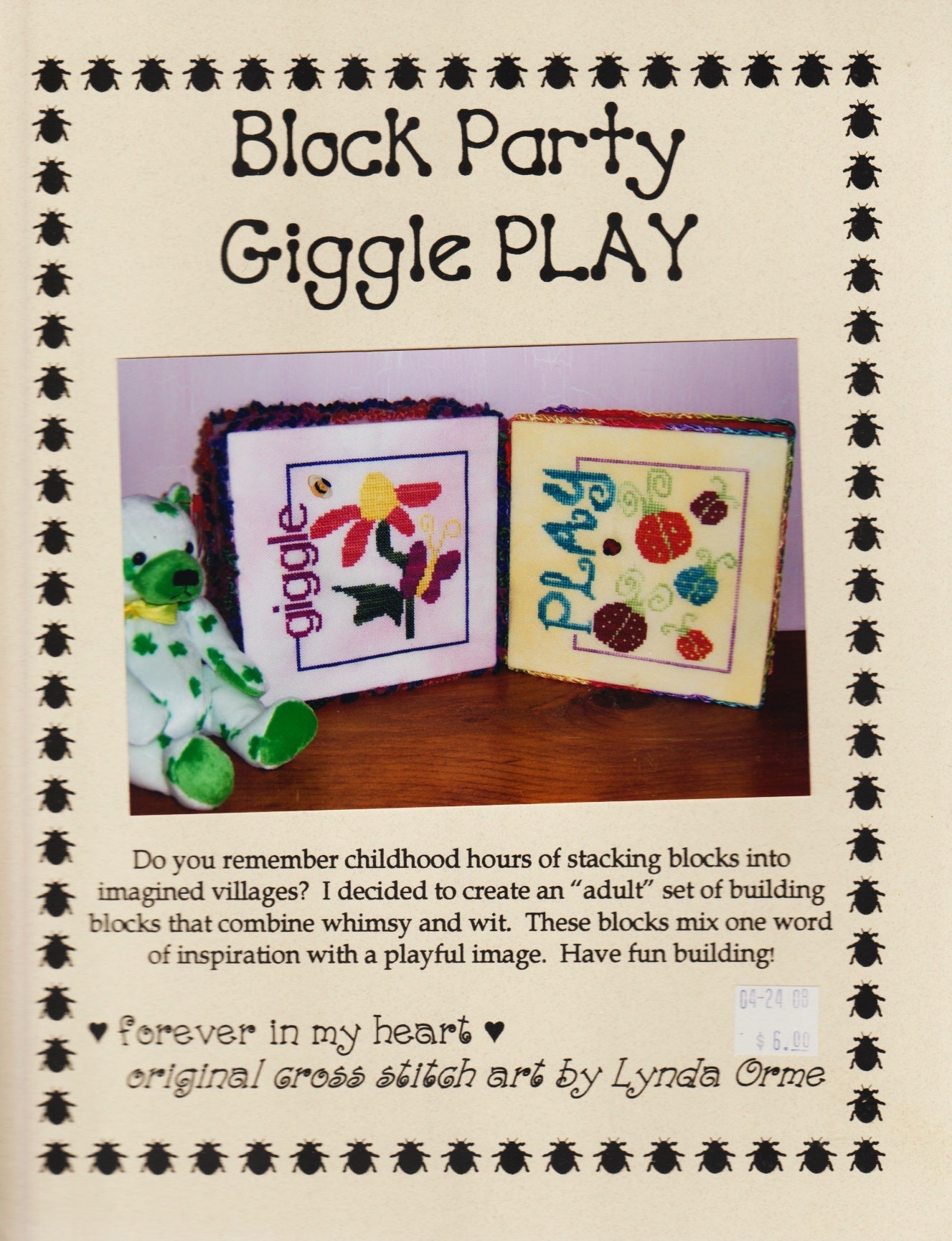 Forever In My Heart Block Party Giggle Play cross stitch pattern