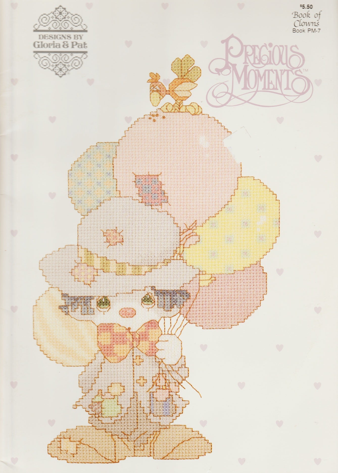 Gloria & Pat Precious Moments Book of Clowns PM-7 cross stitch pattern